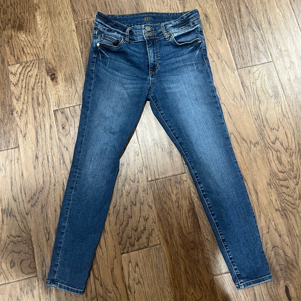 KUT from the kloth jeans high rise toothpick skinny 6 petite